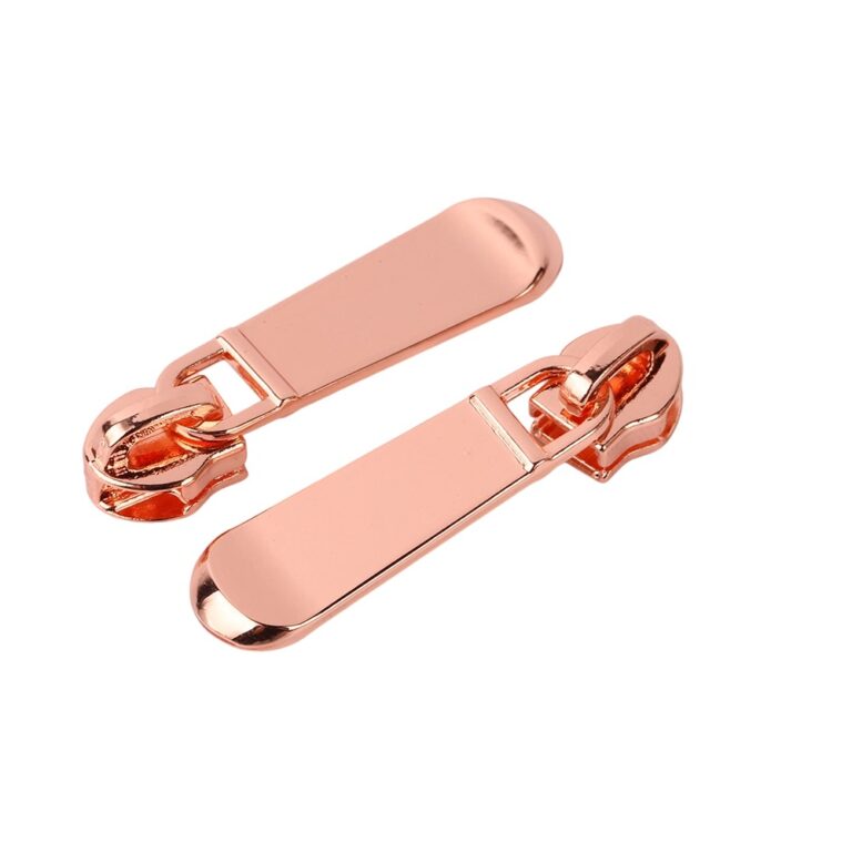 Rose gold zipper pull