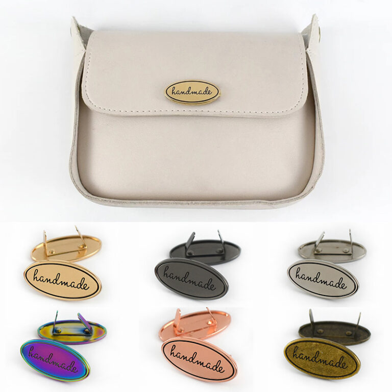 Rainbow Oval Metal Tags