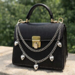 custom heart charm handbag chain