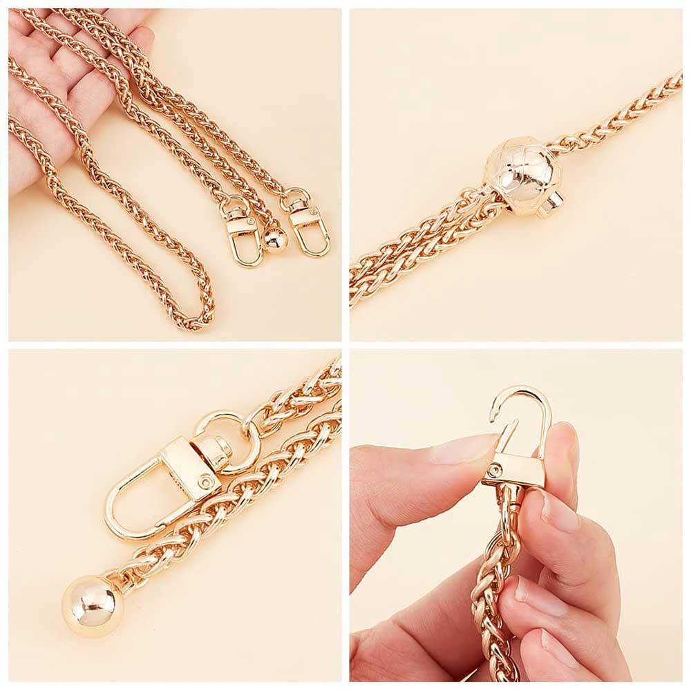 DG Buddy gold metal chains with clasp for handbag hardware and purse strap accessories