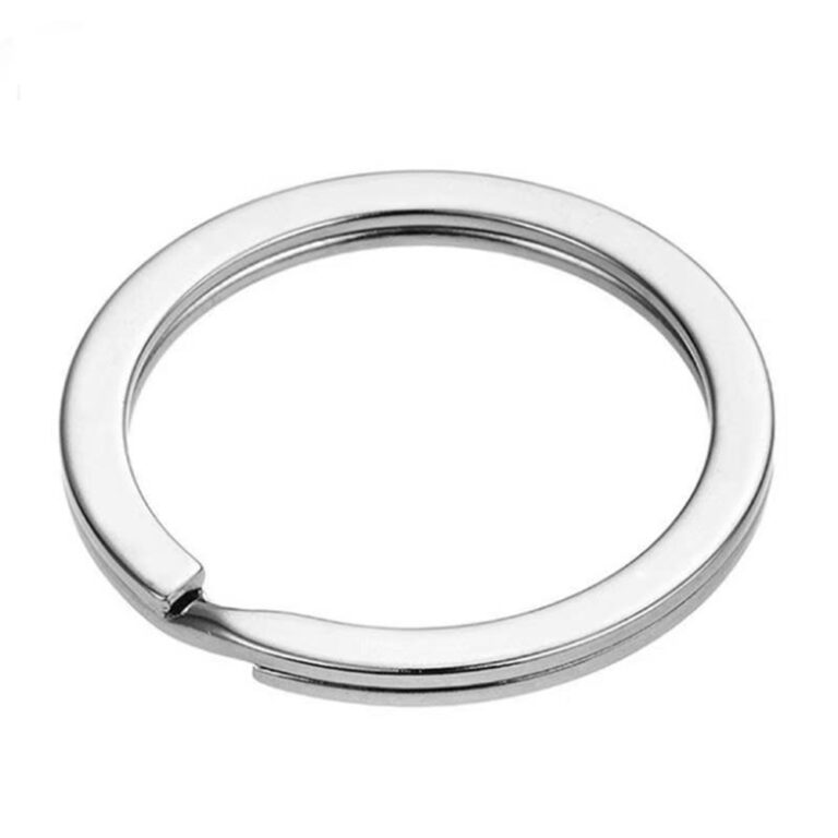 stainless steel key ring with split ring design