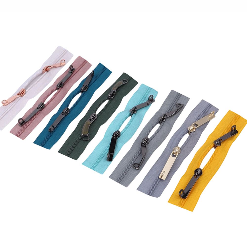 High strength explosion proof zipper assortment showcasing eight different tape options for B2B zipper sourcing