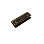 Vintage style antique brass Metal Cord End Caps with a secure screw-lock mechanism for retro leather goods.
