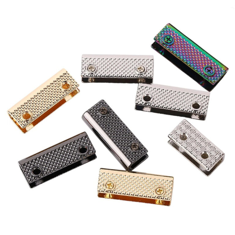 A variety of Metal Cord End Caps including rainbow, gold, and silver finishes for DIY crafts.
