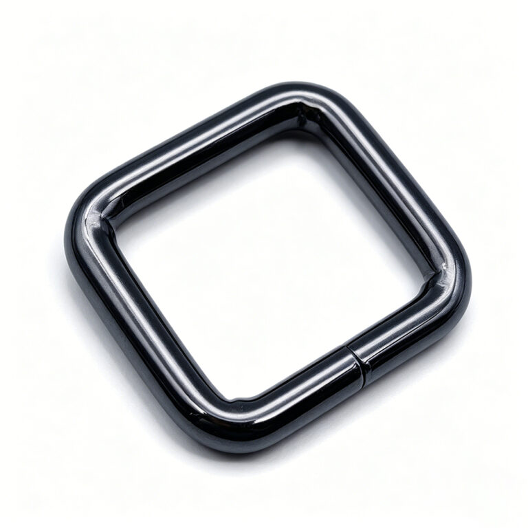 Square Bag Ring hardware for handbag strap connection and leather goods accessories