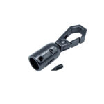 Gunmetal metal cord end hook for luxury bag strap and rope connector hardware