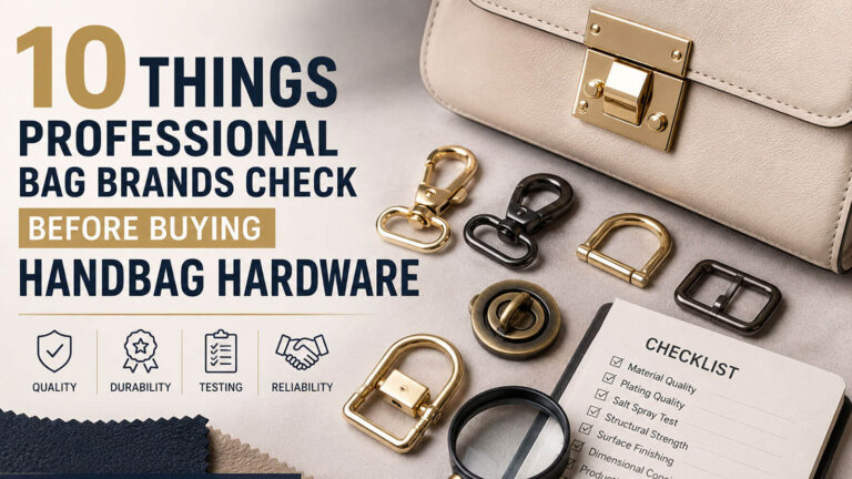 Luxury bag hardware quality check guide with metal locks hooks rings and handbag accessories