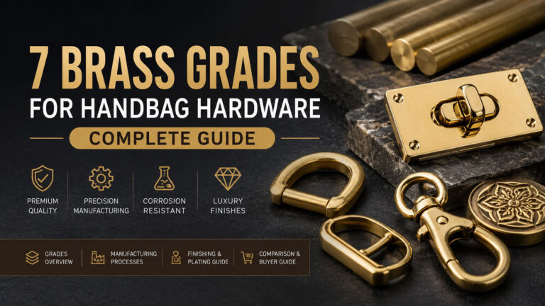 7 brass grades for handbag hardware including H59 H62 H65 brass used in luxury handbag hardware manufacturing