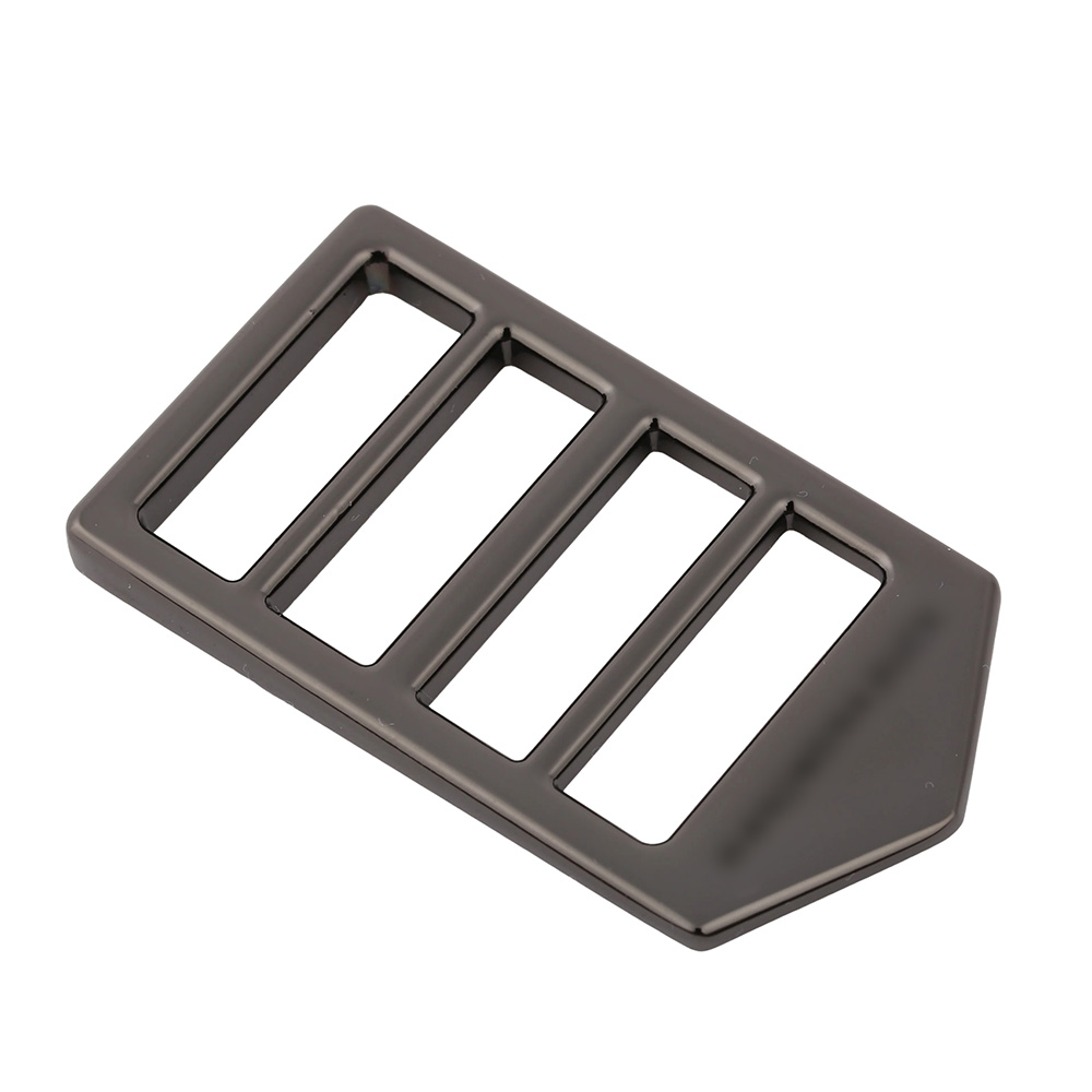 Gunmetal bag hardware and metal slider buckle for heavy duty strap connector