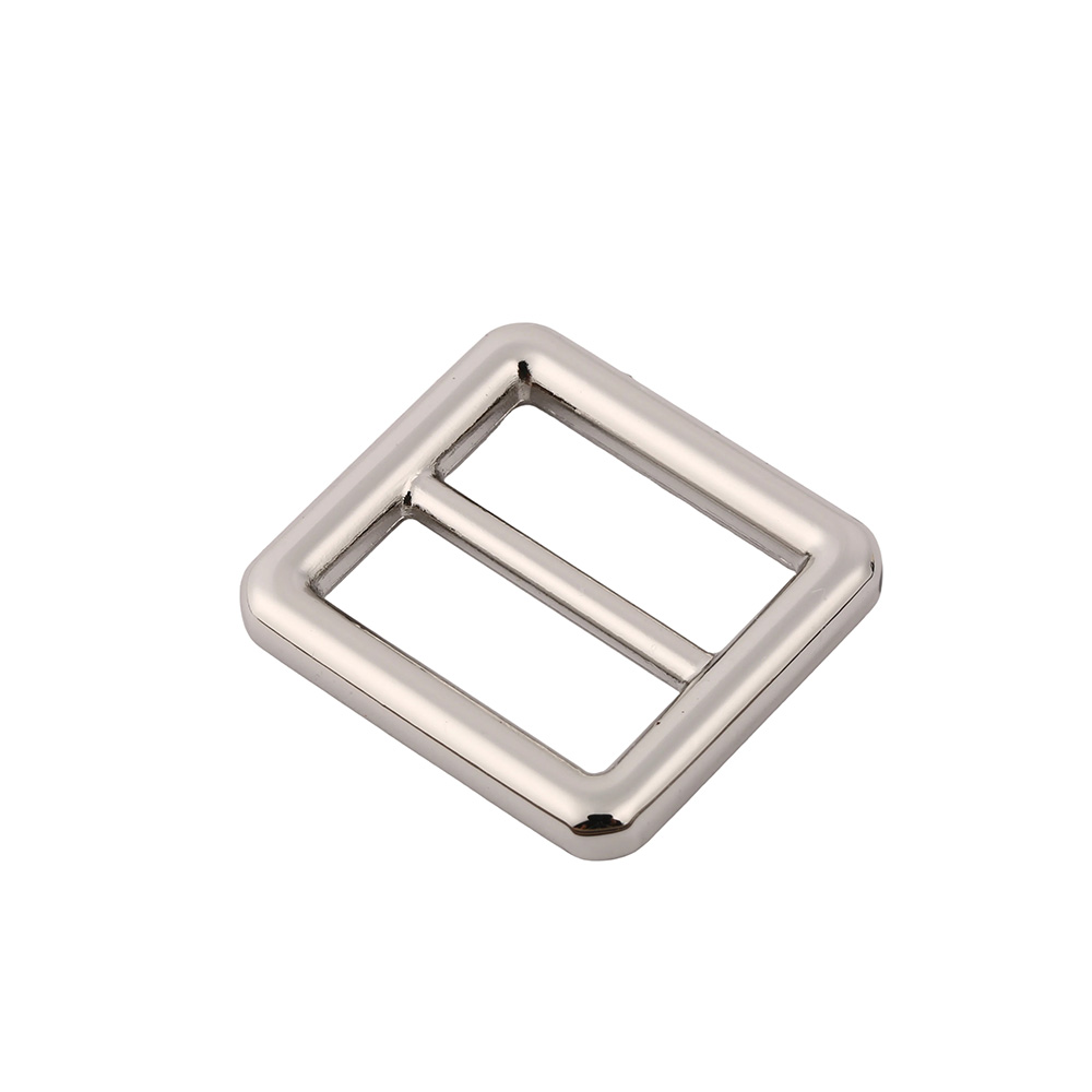 Square bag strap buckle and light gold bag hardware fittings