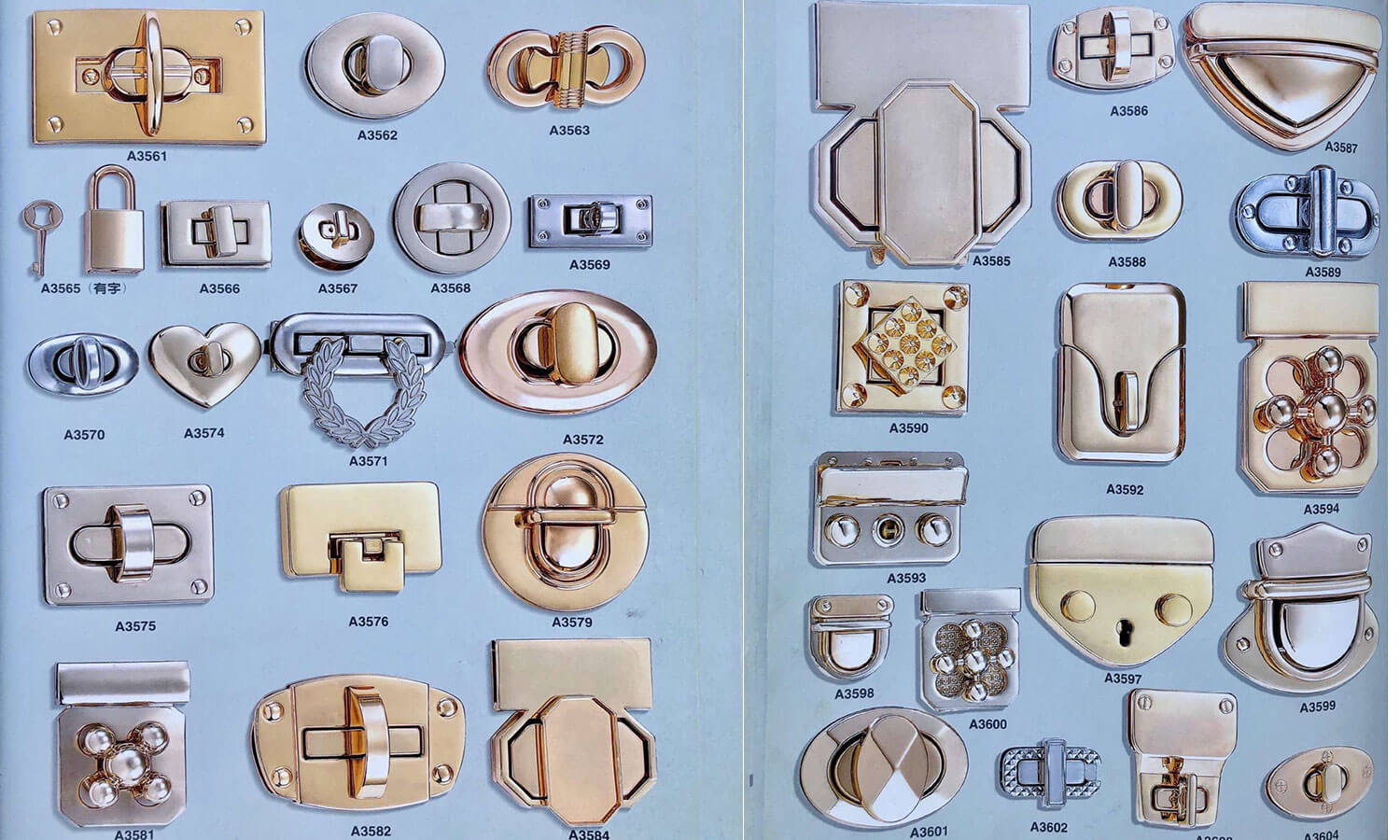rose gold purse tuck lock wholesale handbag tuck lock closures premium luggage hardware