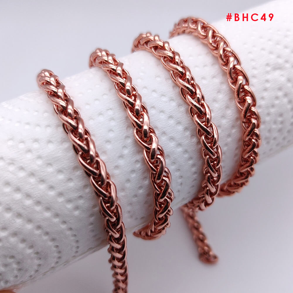 Factory direct 3.1mm twisted rope chain wholesale for handbag straps.