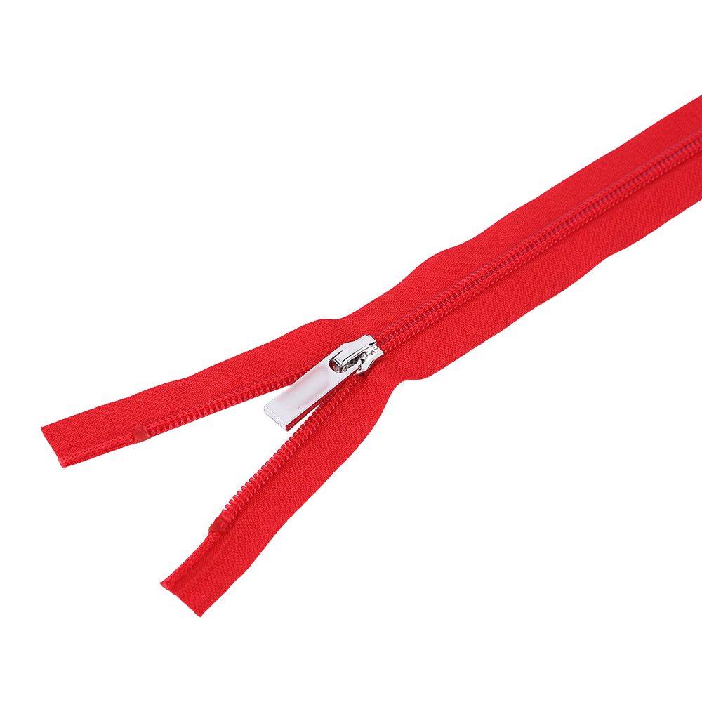 Close up of custom handbag zipper slider and tape
