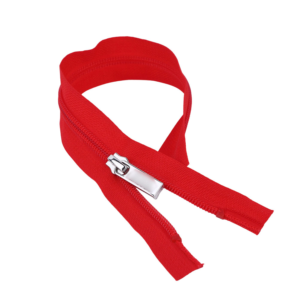 Custom logo zipper for bags with durable nylon chain