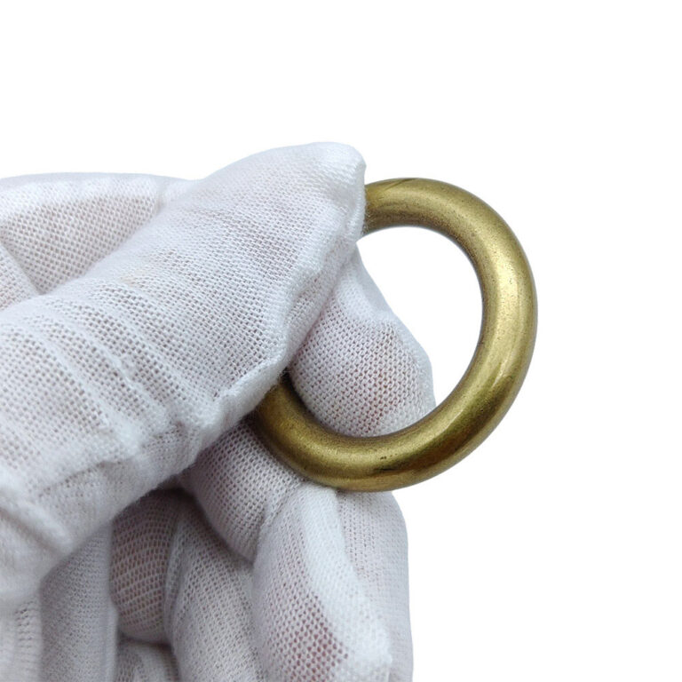 solid brass O-ring for bags in antique gold finish