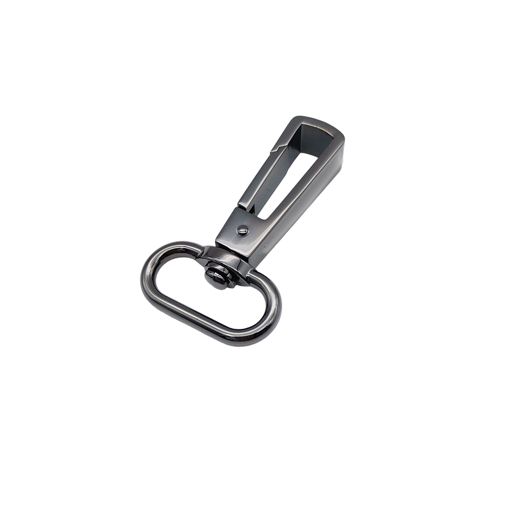 Metal trigger snap hook and zinc alloy plating finish keychain clip.