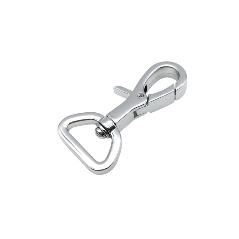 Wholesale metal snap hook with swivel ring and triangle swivel base for bags