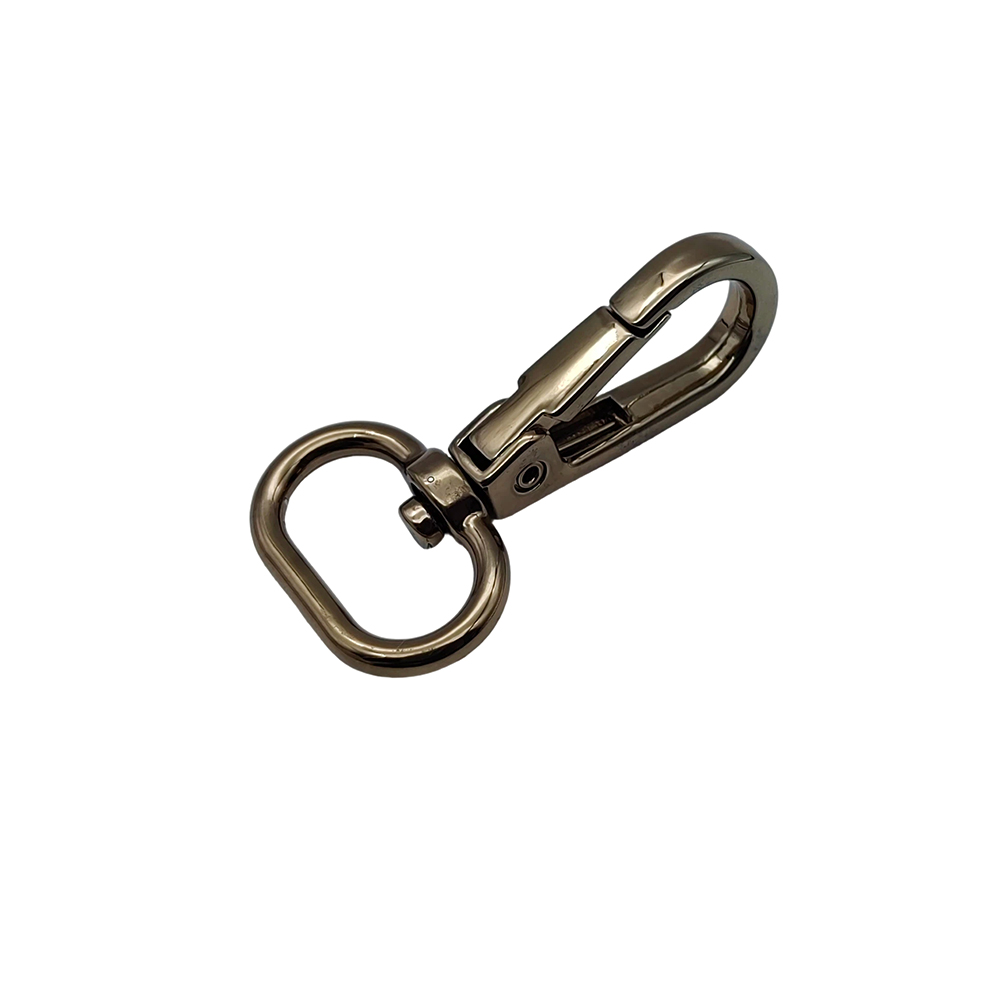 High-quality metal swivel clasp trigger snap hook directly from OEM bag hardware accessories manufacturer.
