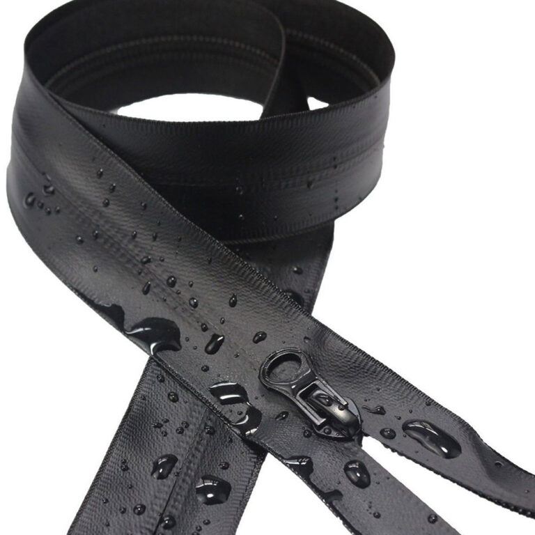 TPU coated zipper available in multiple sizes, ideal for down jackets, sportswear, and bags.