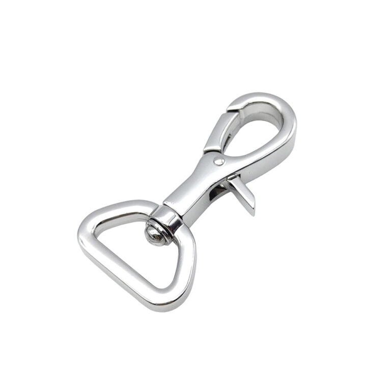 Wholesale metal snap hook with swivel ring and triangle swivel base for bags