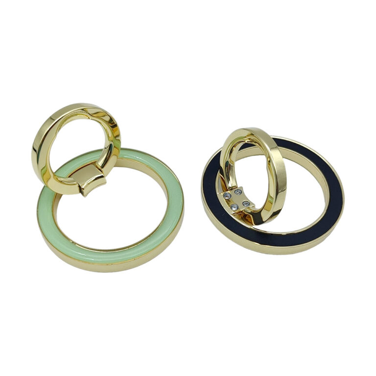 Magnetic Phone Ring Holder with premium metal folding ring design for smartphone grip and stand