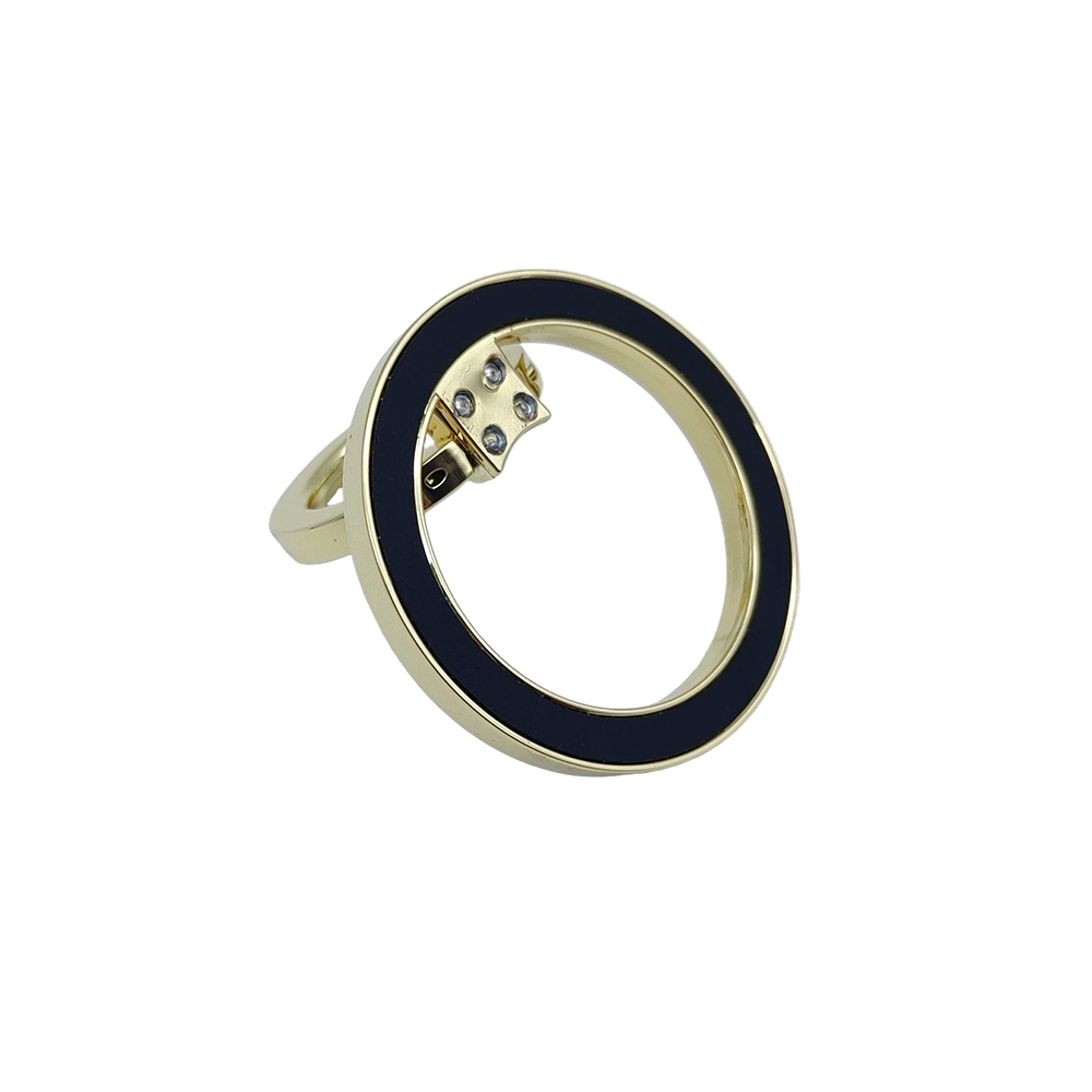 Magnetic Phone Ring Holder with magnet assembly detail for secure smartphone attachment