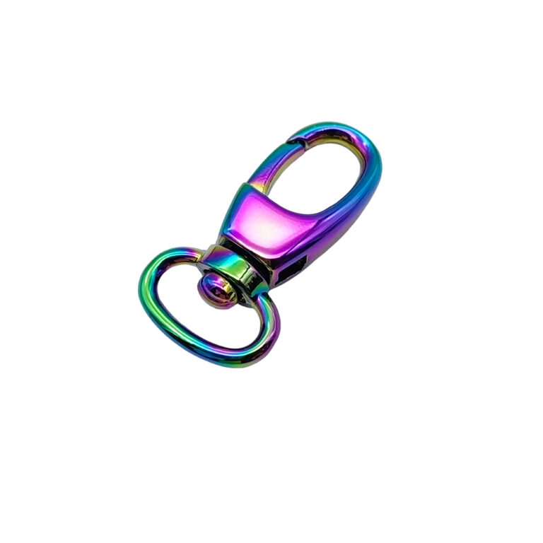 Rainbow swivel snap hook with D ring for handbag straps