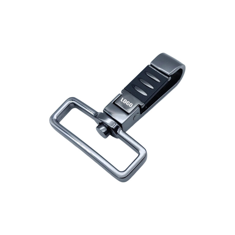 Silicone trigger snap hook handbag hardware with soft touch press pad design