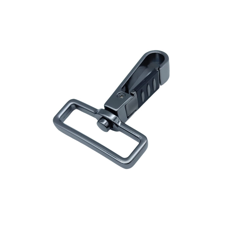 Silicone trigger snap hook handbag hardware with soft touch press pad design