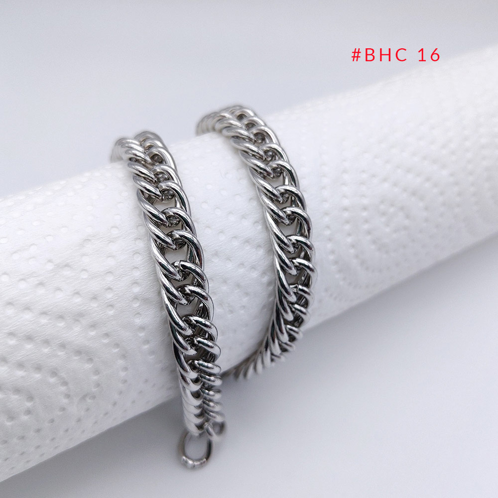 silver purse charms and chains - personalized bag charms chain manufacturer quality, shown in a sleek silver finish.