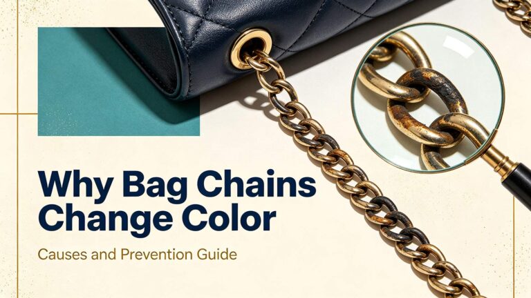 Why bag chains change color: bag chain tarnish causes, plating thickness, base metal, oxidation, environment and friction
