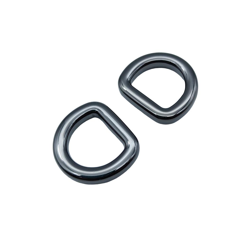 Custom D ring hardware OEM reference in gunmetal finish