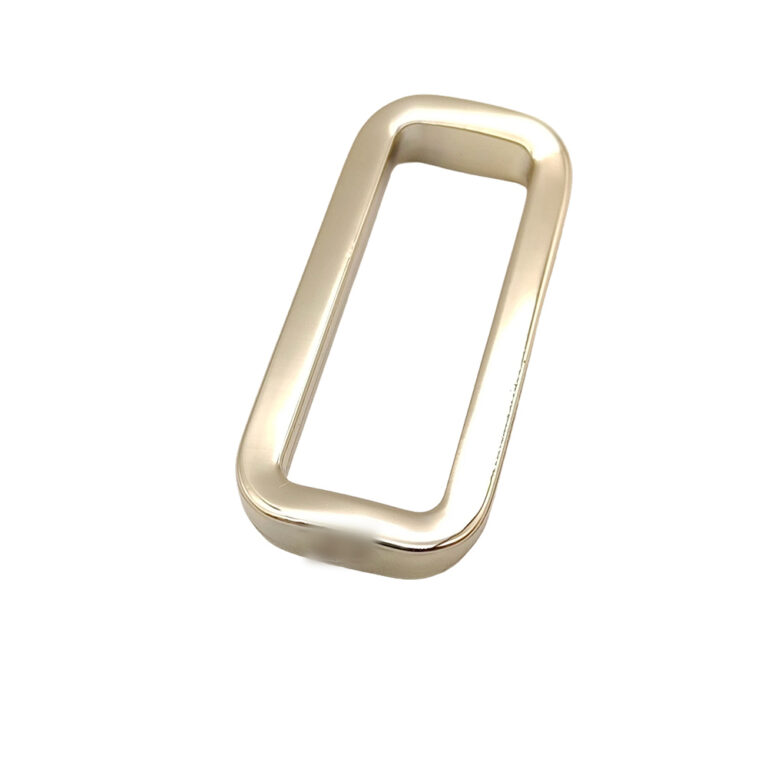 DG-BK036 zinc alloy rectangular buckle with recessed center profile