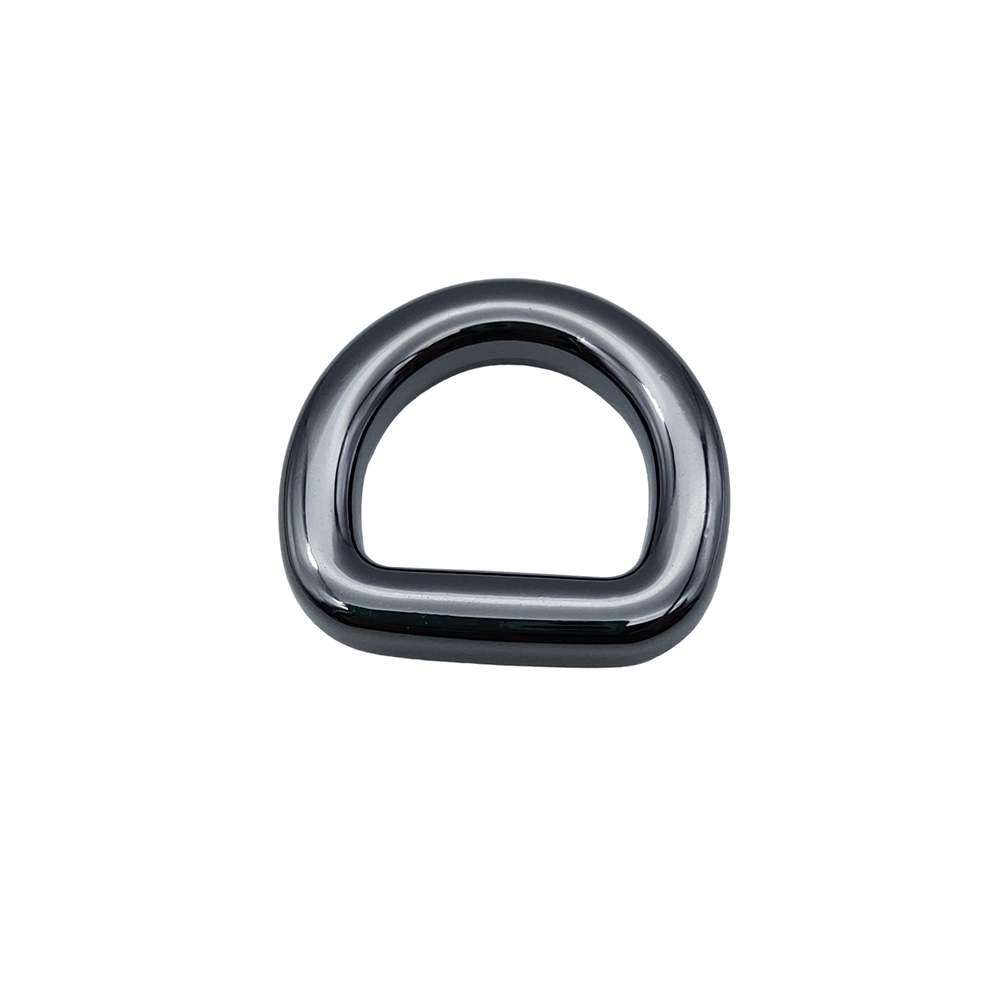 Front view of DG-RG016 metal D ring hardware for bags