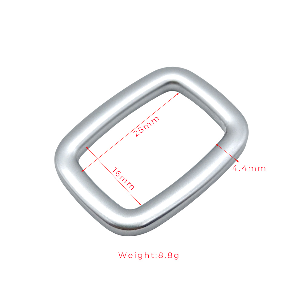 25mm square ring technical drawing with 16mm opening and 4.4mm profile