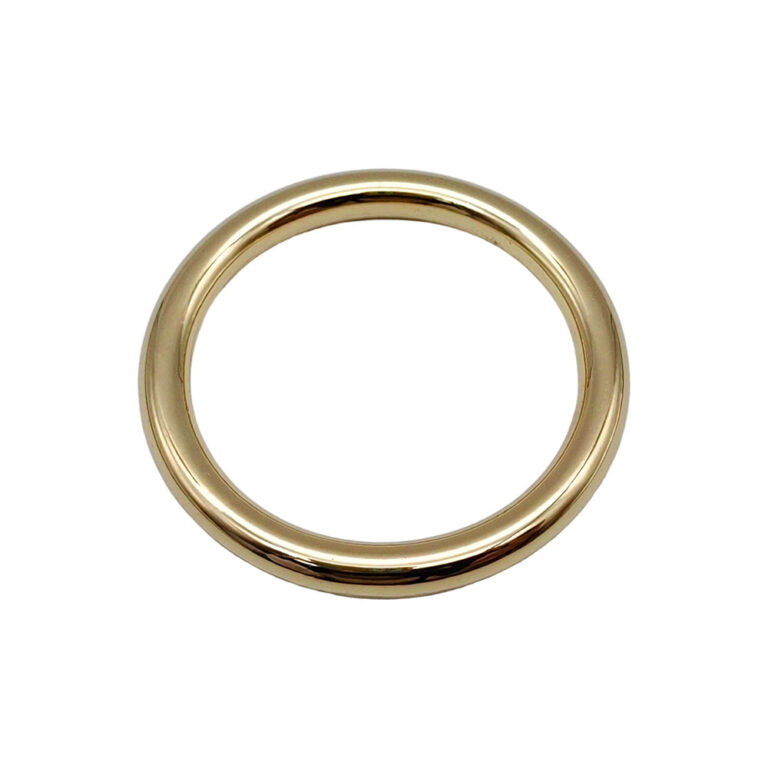 Gold zinc alloy metal o rings 38mm for handbag straps and chains