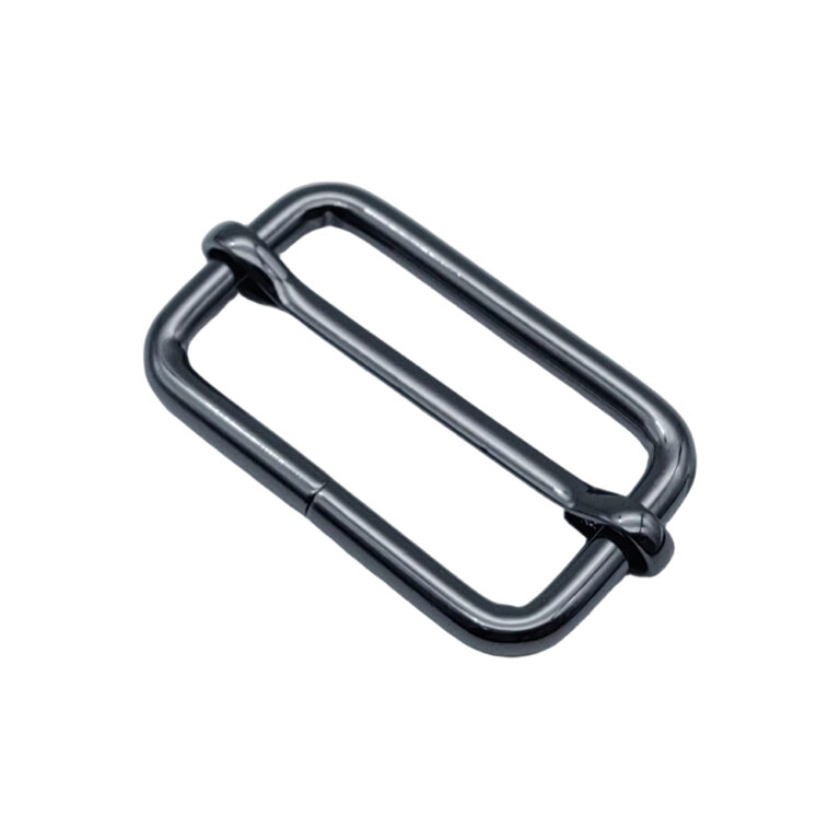 Gunmetal movable bar slider buckle DG-BK38 with 4.2mm iron wire frame and sliding center bar