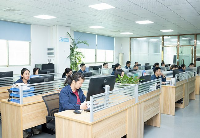 DG Buddy professional customer service and hardware sales team working in office.